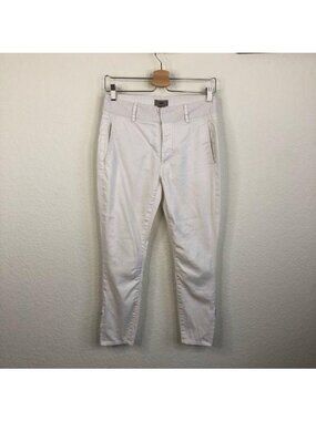 Helmut Helmut Lang Ankle Zip Drop Waist Jeans Flax